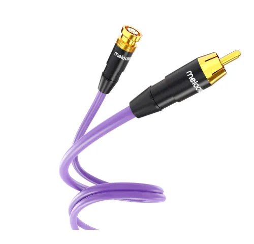 Melodika Purple RCA - BNC Coaxial cable , lenght 1,5m (MDBNR15)