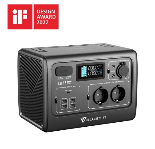 BLUETTI EB55 Portable Power Station | 700W 537Wh (EB55)