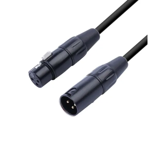 ABCCABLS Кабель з конекторами MA009L1 XLR-XLR black 1m (MA009L1)