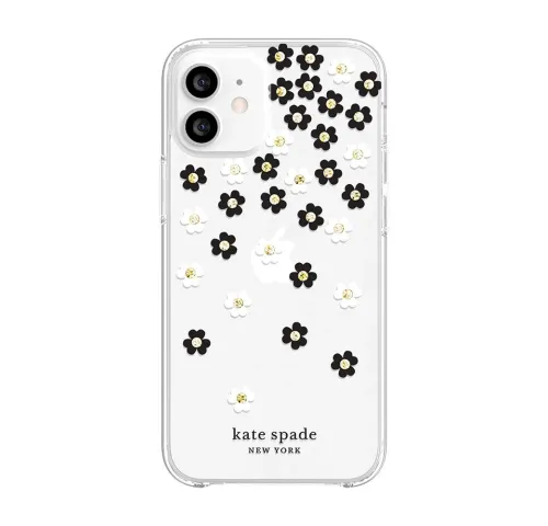 Kate Spade New York Protective Hardshell Case for iPhone 12 mini (KSIPH-151-SFLBW)