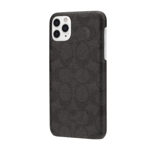 Coach Slim Wrap Case for Apple iPhone 11 Pro Max - Signature C Black (CIPH-018-SCBLK)