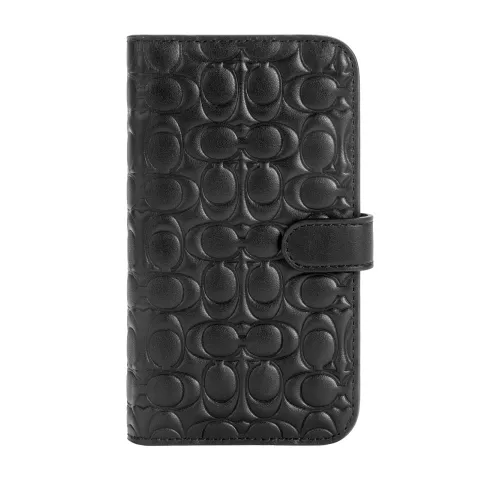 Coach Leather Folio Case for iPhone 12 & 12 Pro (CIPH-070-DBBLK)