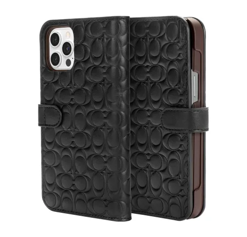 Coach Leather Folio Case для iPhone 12 Pro Max (CIPH-071-DBBLK)
