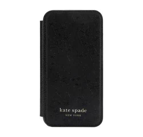 Kate Spade New York Folio Case for iPhone 12 mini (KSIPH-167-CHBLK)