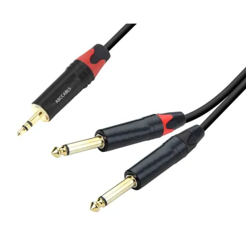 ABCCABLS miniJack-2xJackMono 2m Кабель ABCCABLS MA310L2 (MA310L2)
