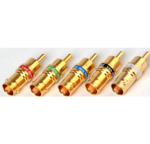 Van Den Hul BNC to cinch adapter plug with coloured band (BNC to Cinch)