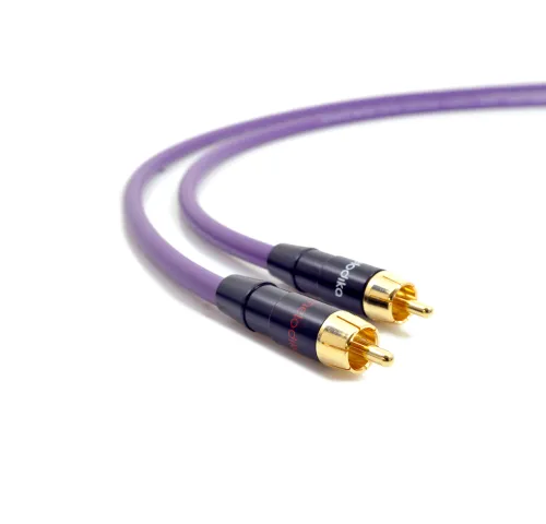 Melodika Purple Cable 2xRCA - 2x RCA lenght - 1m (MD2R10)
