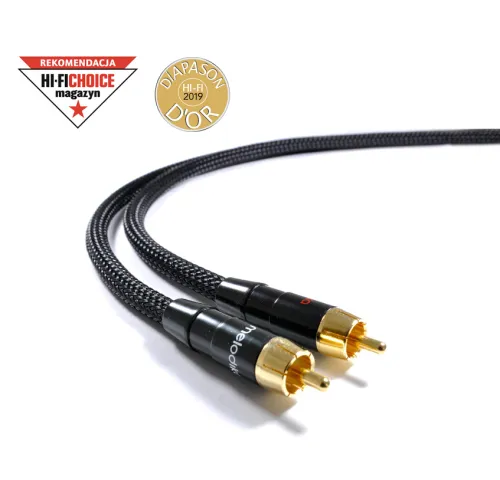 Melodika Purple Cable interconnect 2xRCA - 2x RCA directional cable, 1m (MD2RD10)