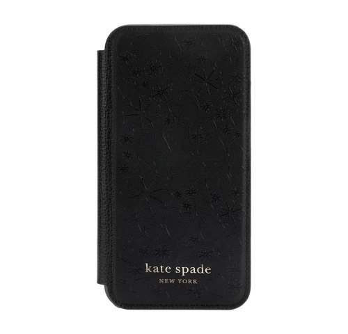Kate Spade New York Folio Case for iPhone 12 mini (KSIPH-167-CHBLK)