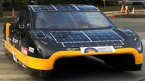 В Австралии разработали автомобиль рекордсмен на солнечных батареях
